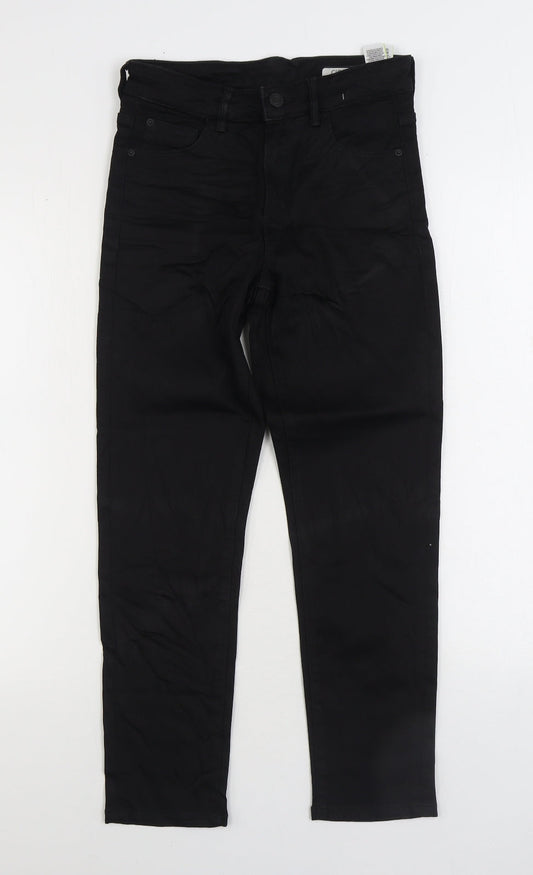 Womens UK Size 8 Marks and Spencer Regular Fit Straight Black Jeans