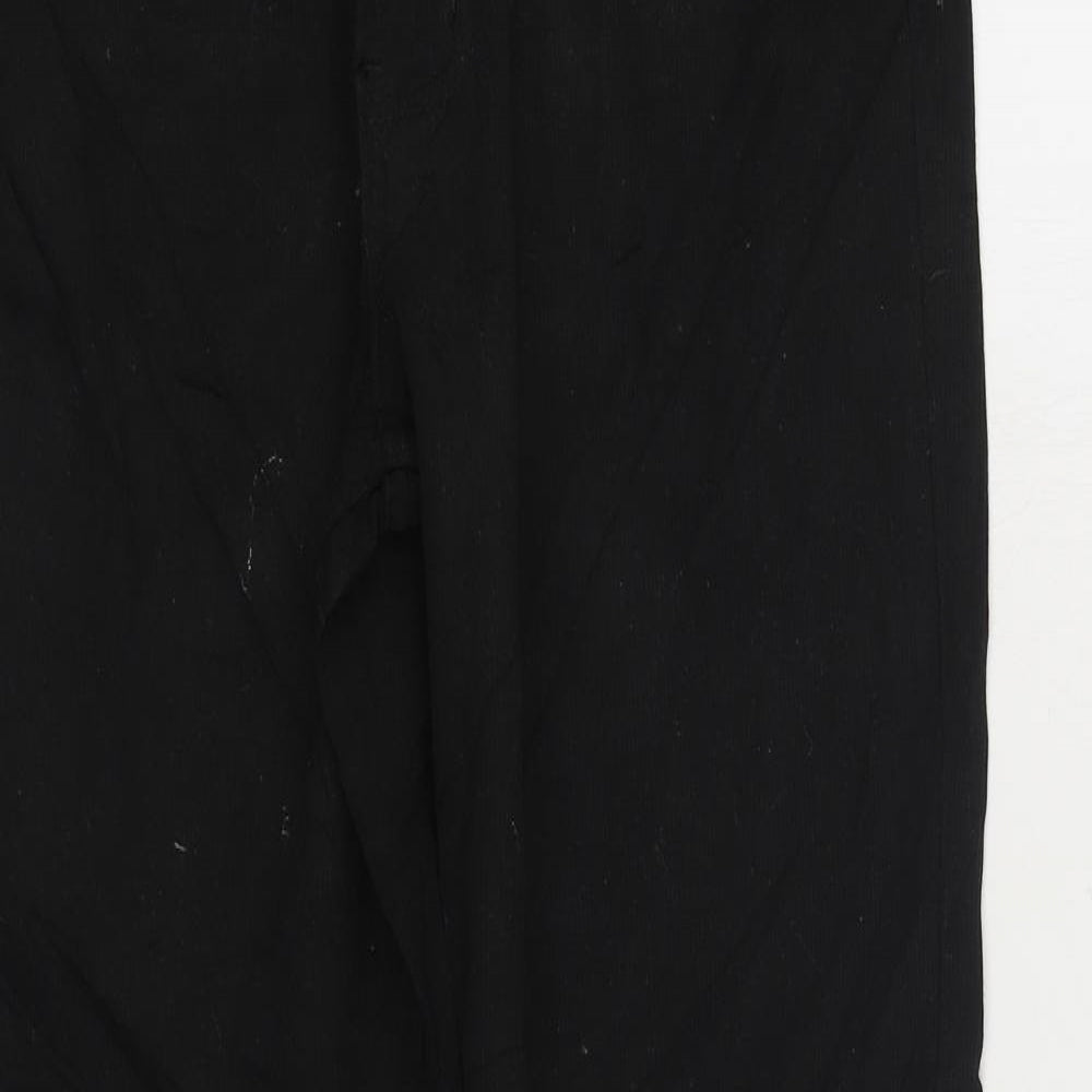 Womens UK Size 28 in Easy Regular Fit Straight Black Jeans