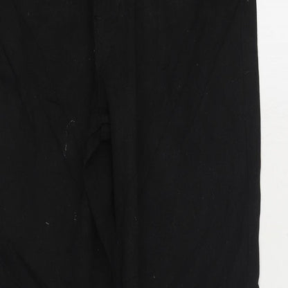 Womens UK Size 28 in Easy Regular Fit Straight Black Jeans