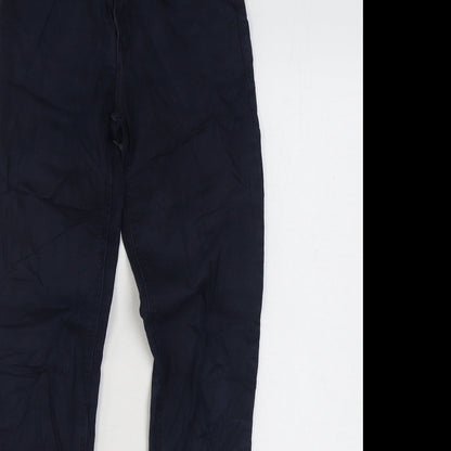 MNG Womens Blue Cotton Skinny Jeans Size 6 L30 in Regular Zip