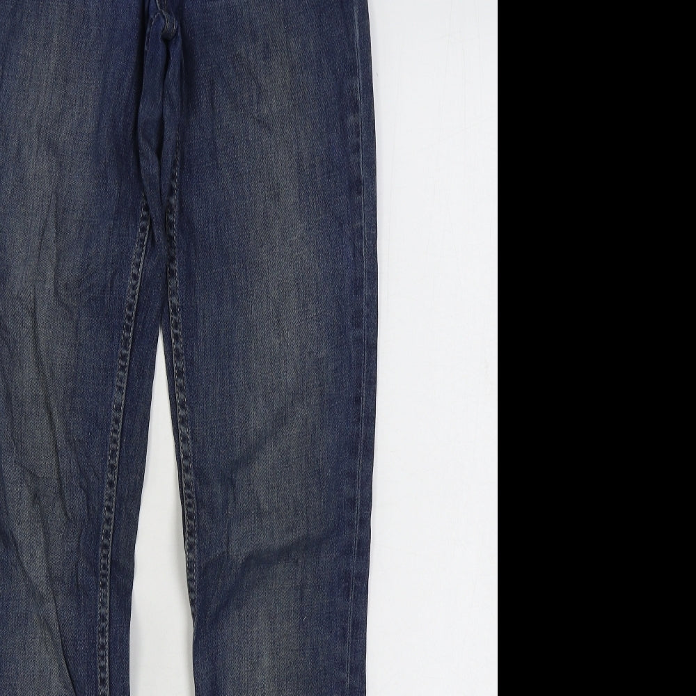 FC Jeans Womens Blue Cotton Skinny Jeans Size 8 L31 in Regular Zip