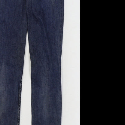 FC Jeans Womens Blue Cotton Skinny Jeans Size 8 L31 in Regular Zip