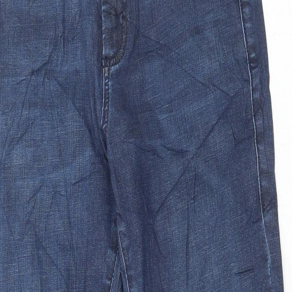 Topshop Womens Blue Cotton Skinny Jeans Size 26 in L30 in Regular Button