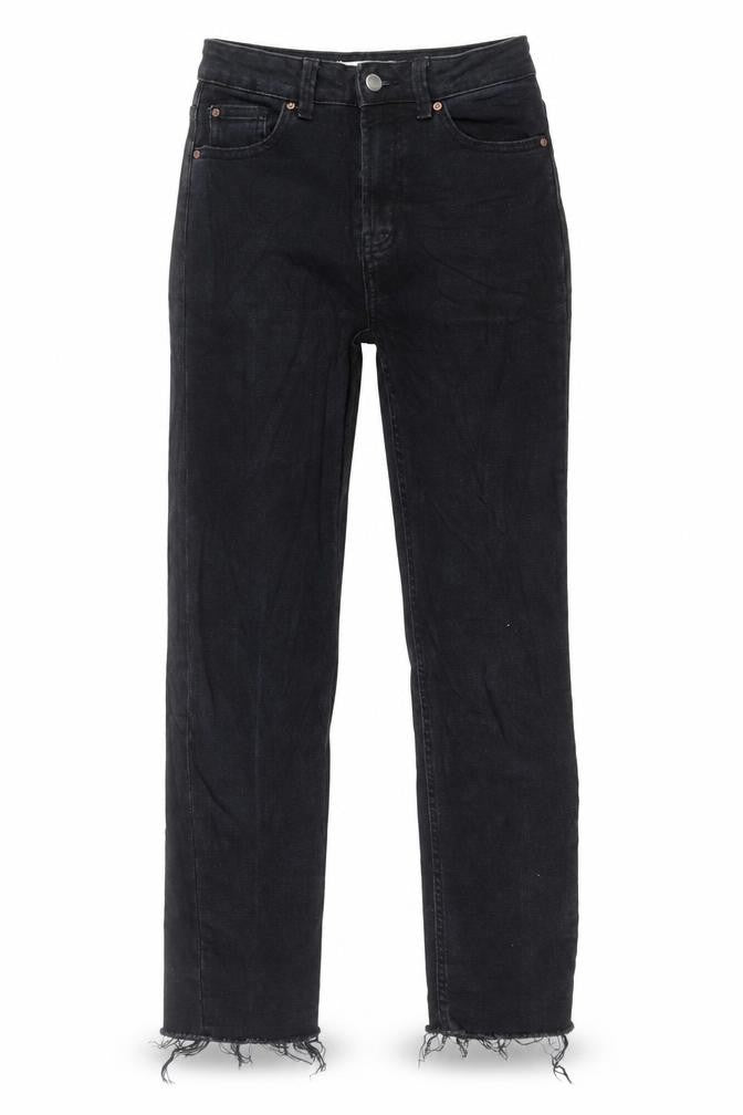 Womens UK Size 6 Denim & Co. Regular Fit Straight Black Jeans