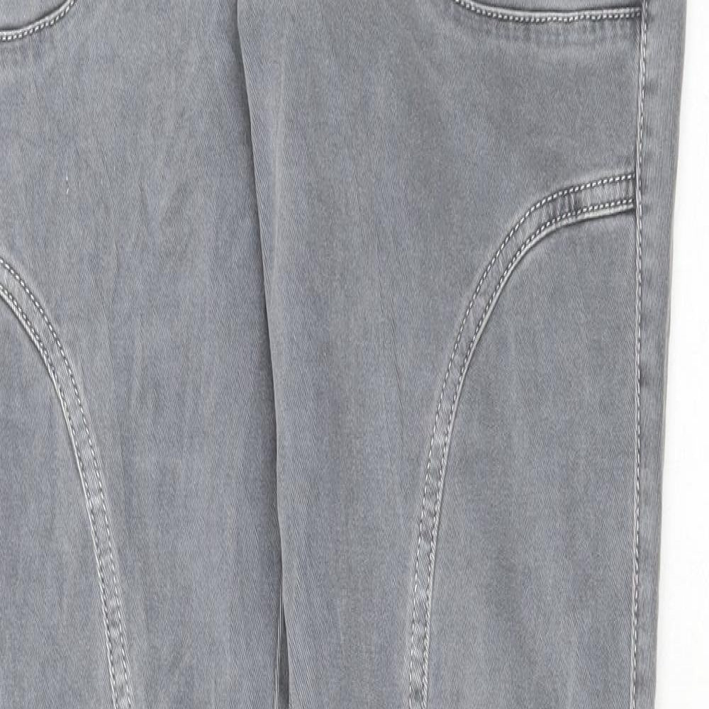 Womens UK Size 10 Preworn Regular Fit Skinny Grey Jeans