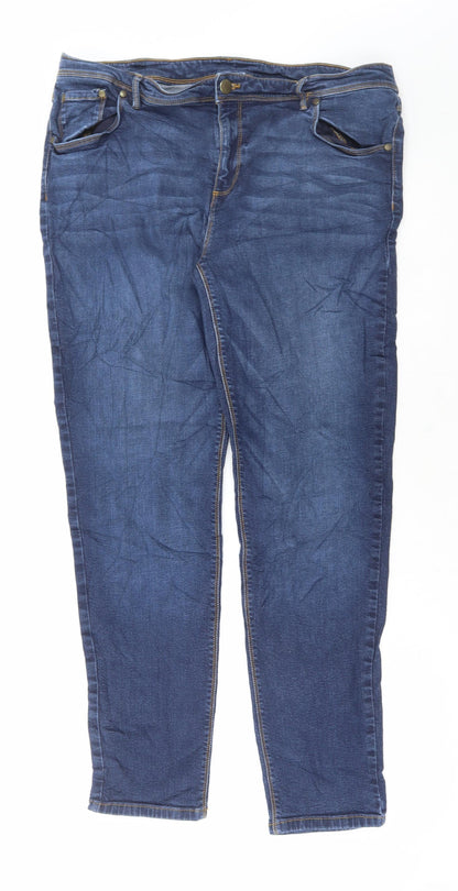 Womens UK Size 36 in Preworn Regular Fit Skinny Blue Jeans