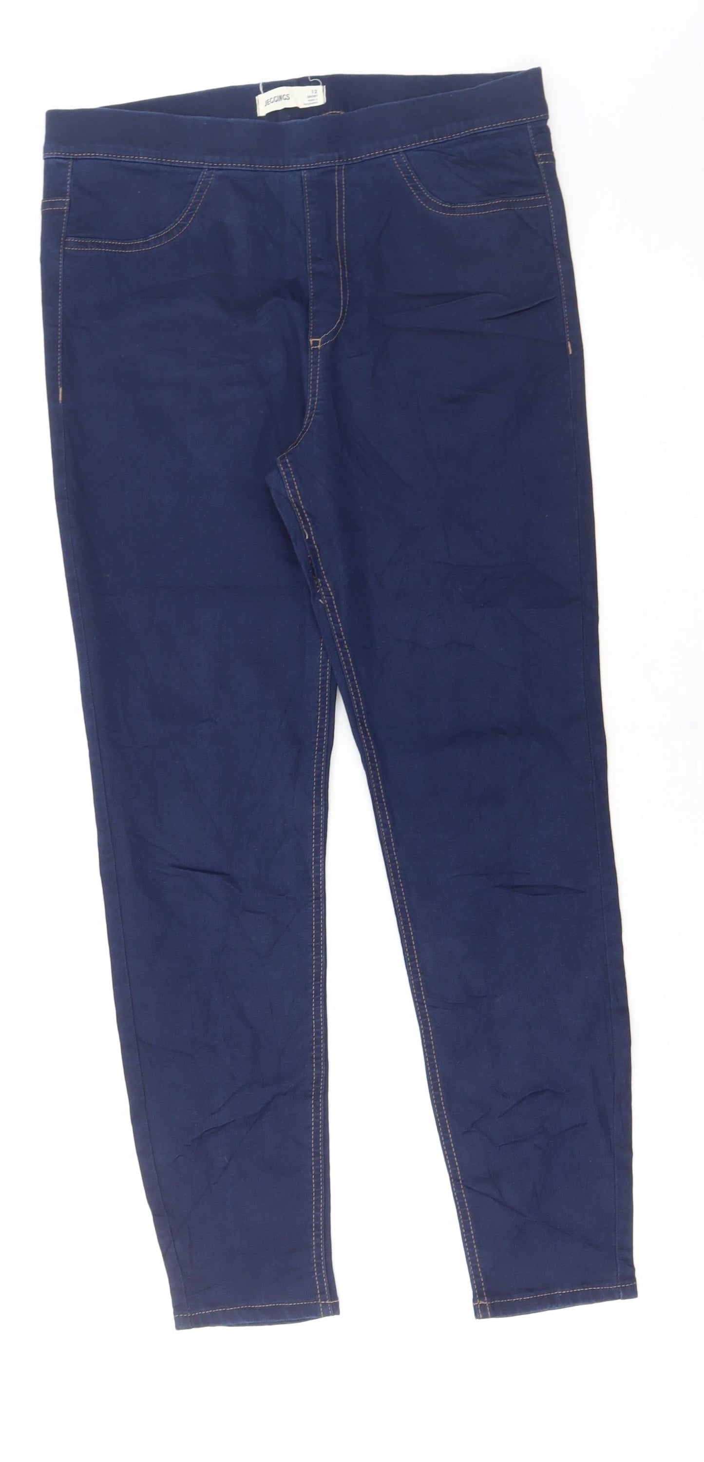 Womens UK Size 12 Marks and Spencer Regular Fit Jegging Blue Jeans