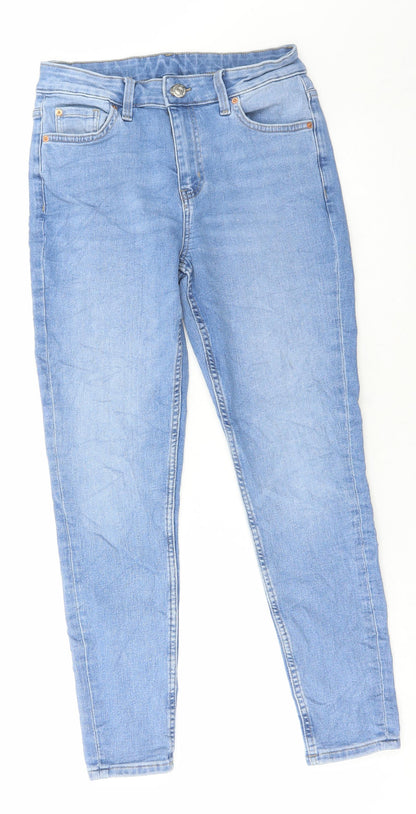 Womens UK Size 28 in Marks and Spencer Regular Fit Skinny Blue Jeans