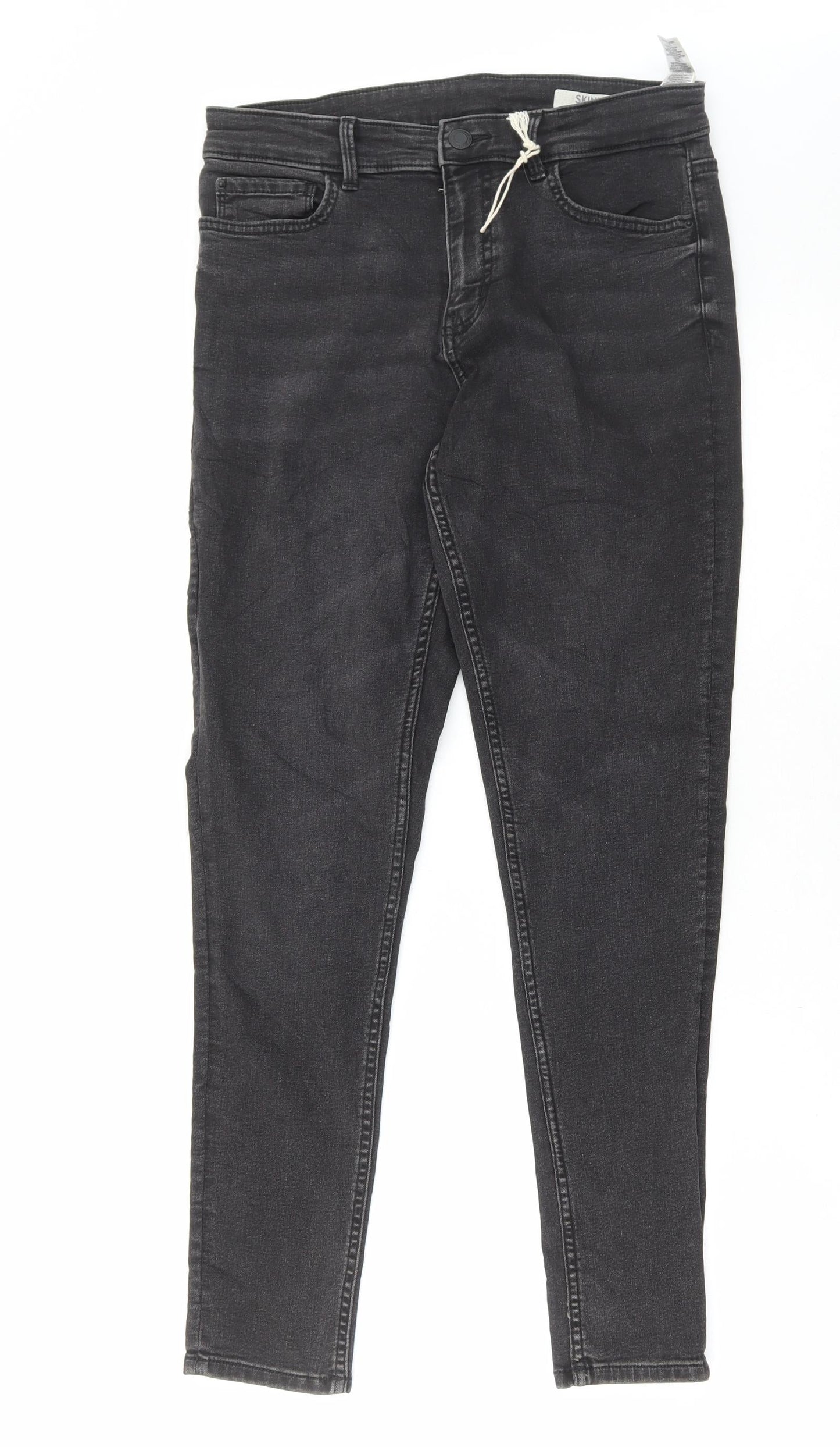 Womens UK Size 12 Marks and Spencer Regular Fit Skinny Grey Jeans