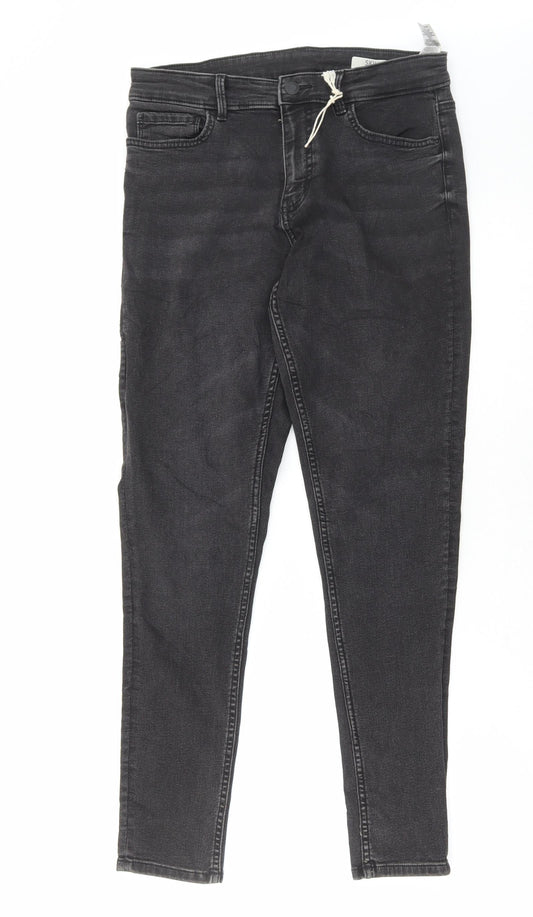 Womens UK Size 12 Marks and Spencer Regular Fit Skinny Grey Jeans
