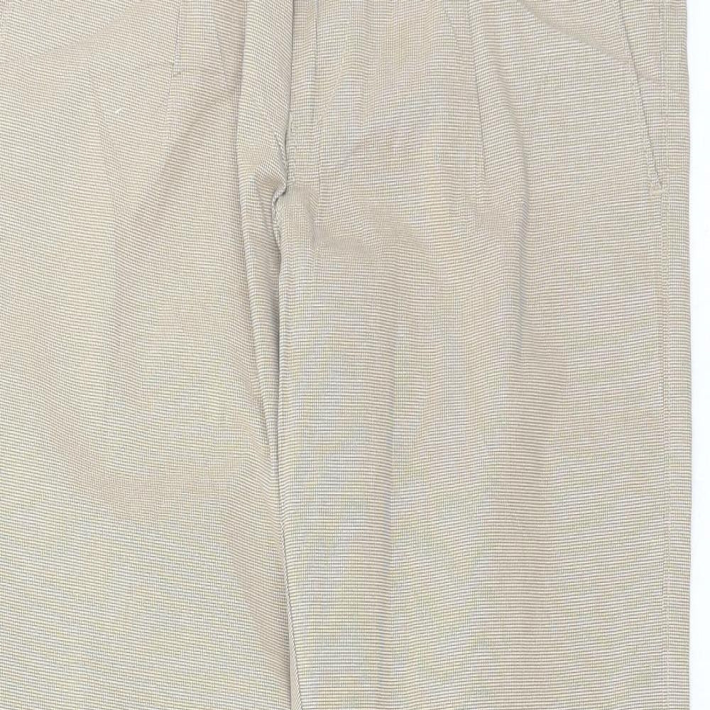 Mens UK Size 34 in Club Fox Regular Fit  Beige Trousers