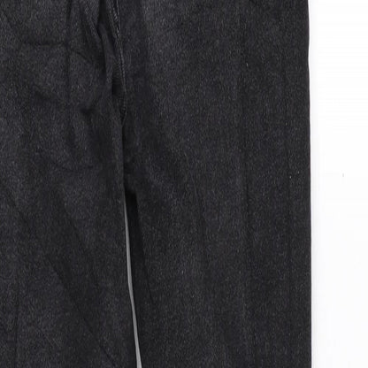 New Look Womens Grey Cotton Skinny Jeans Size 6 L26 in Regular Zip