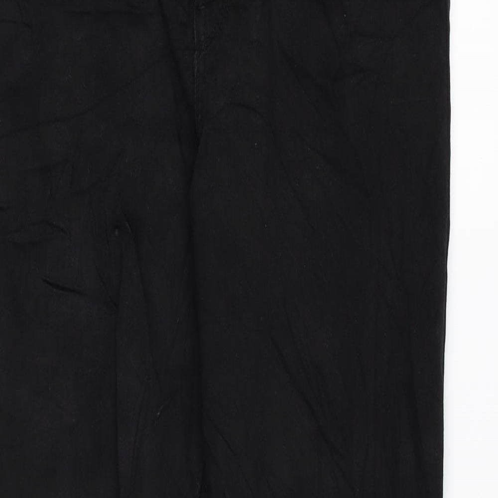 Levi's Womens Black Cotton Straight Jeans Size 31 in L29 in Regular Zip