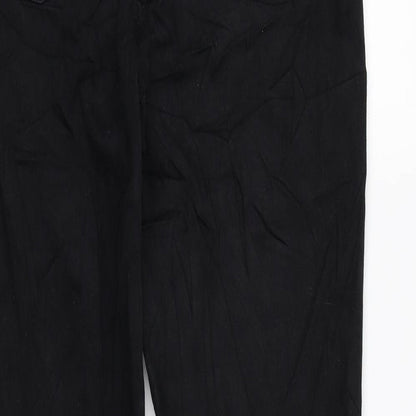 Levi's Womens Black Cotton Straight Jeans Size 31 in L29 in Regular Zip