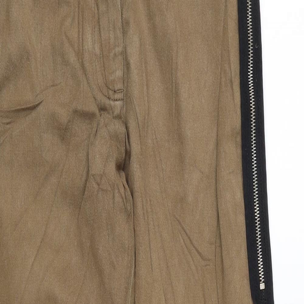 ASOS Womens Brown Cotton Skinny Jeans Size 10 L25 in Regular Zip