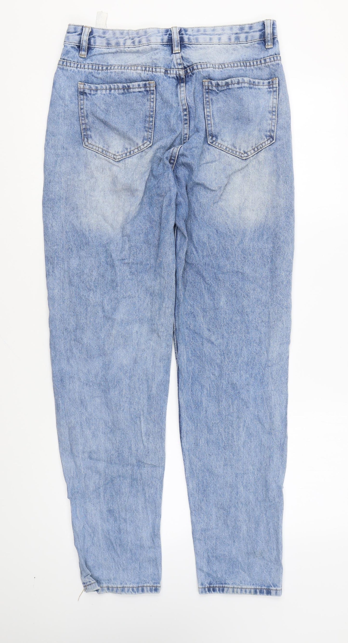My Bestiny Womens Blue Cotton Straight Jeans Size M L29 in Regular Zip