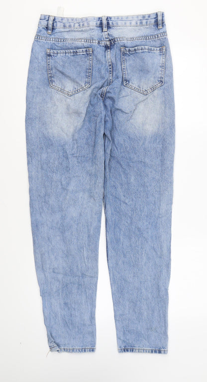 My Bestiny Womens Blue Cotton Straight Jeans Size M L29 in Regular Zip