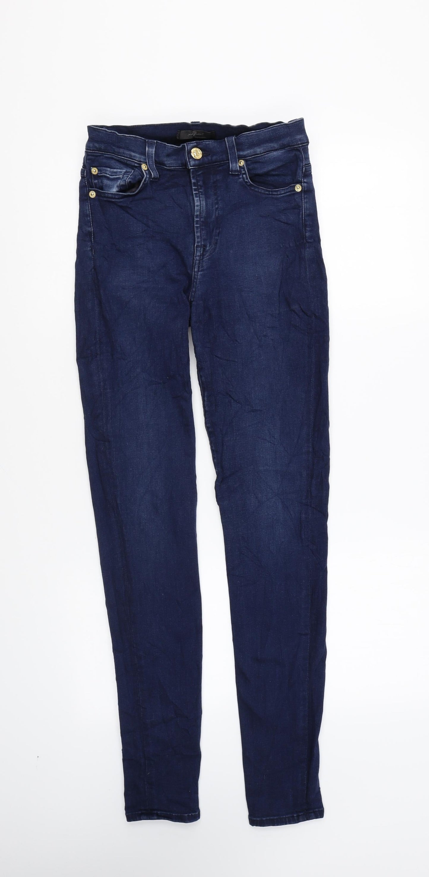 Womens UK Size 26 in Preworn Regular Fit Skinny Blue Jeans
