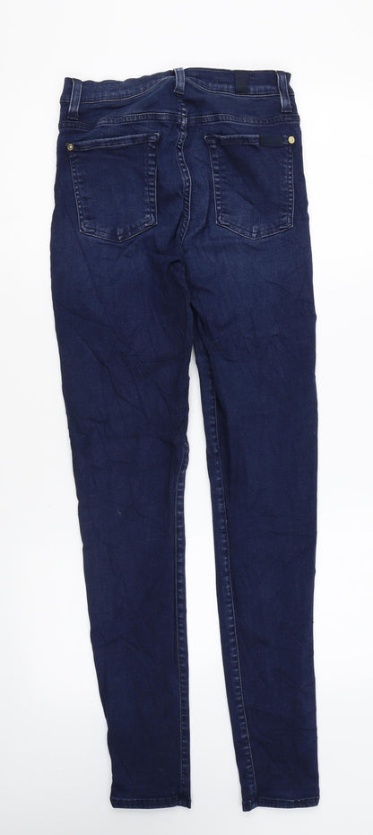 Womens UK Size 26 in Preworn Regular Fit Skinny Blue Jeans