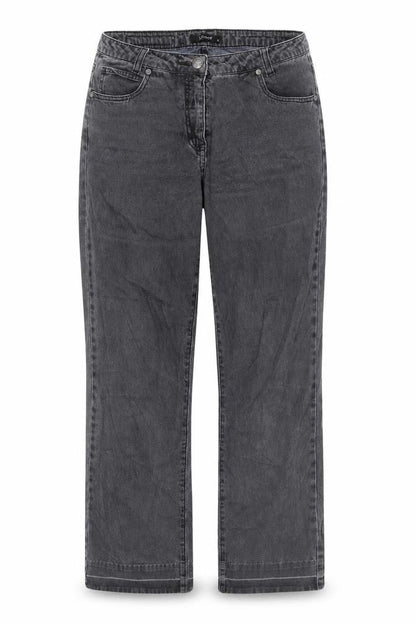Intown Womens Grey Camel Straight Jeans Size 10 L28 in Regular Zip