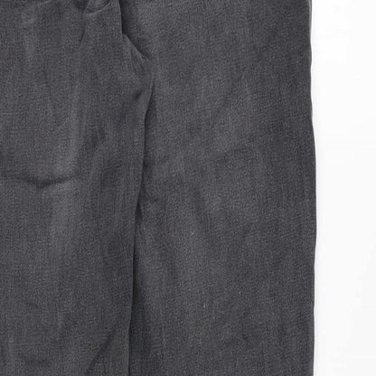 Intown Womens Grey Camel Straight Jeans Size 10 L28 in Regular Zip