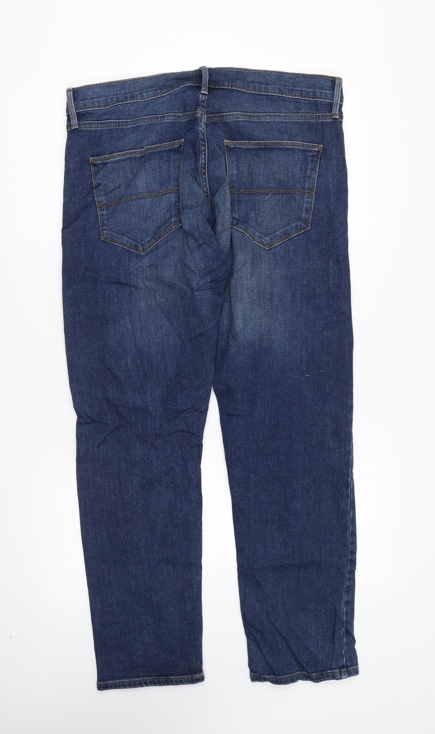 Womens UK Size 34 in Marks and Spencer Regular Fit Straight Blue Jeans