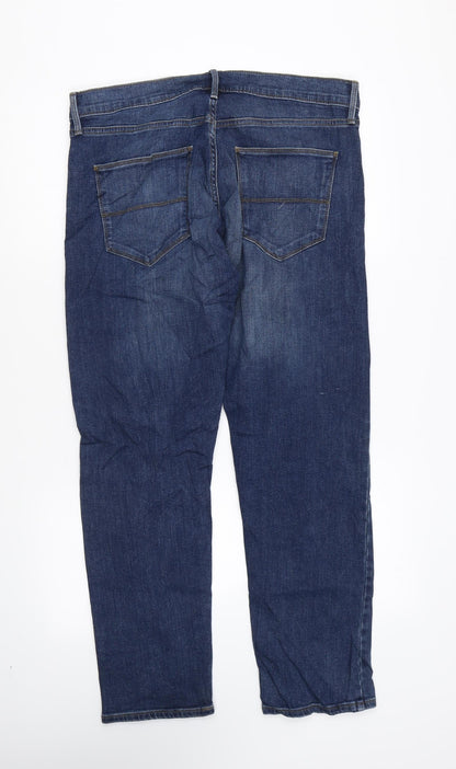 Womens UK Size 34 in Marks and Spencer Regular Fit Straight Blue Jeans
