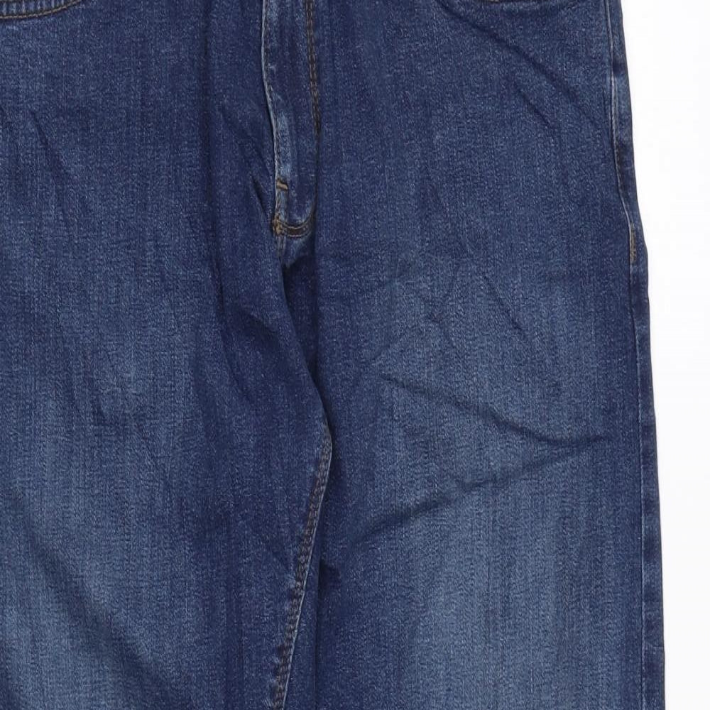 Womens UK Size 34 in Marks and Spencer Regular Fit Straight Blue Jeans