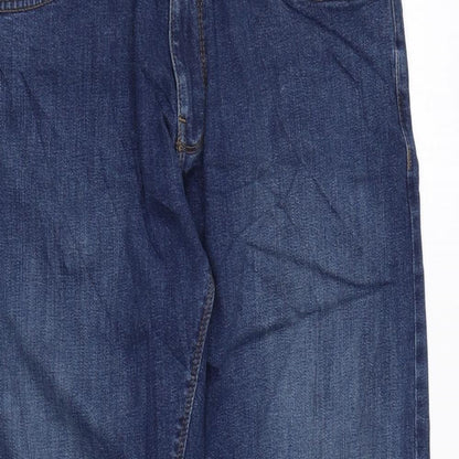 Womens UK Size 34 in Marks and Spencer Regular Fit Straight Blue Jeans