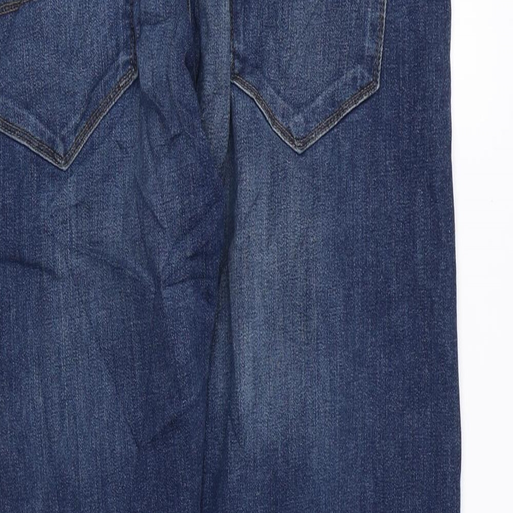 Womens UK Size 34 in Marks and Spencer Regular Fit Straight Blue Jeans