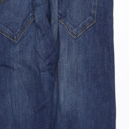 Womens UK Size 34 in Marks and Spencer Regular Fit Straight Blue Jeans