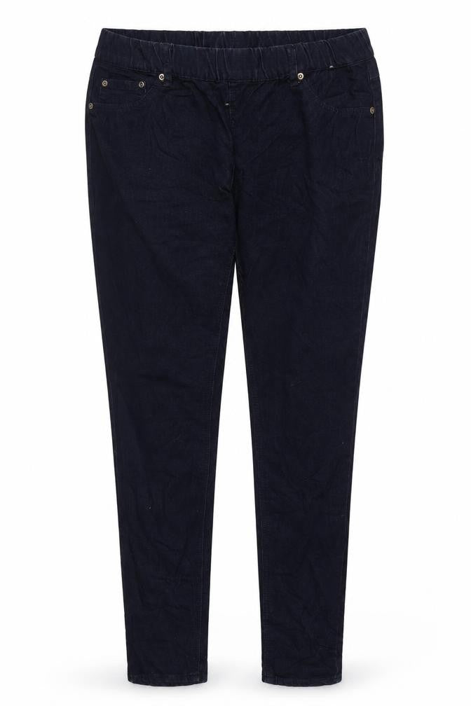 Denim & Co. Womens Blue Cotton Jegging Leggings Size 12 L28 in