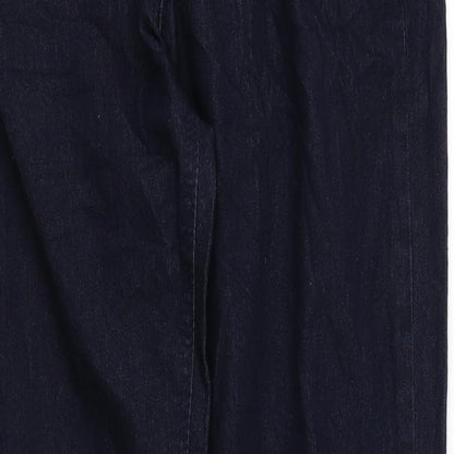 Denim & Co. Womens Blue Cotton Jegging Leggings Size 12 L28 in