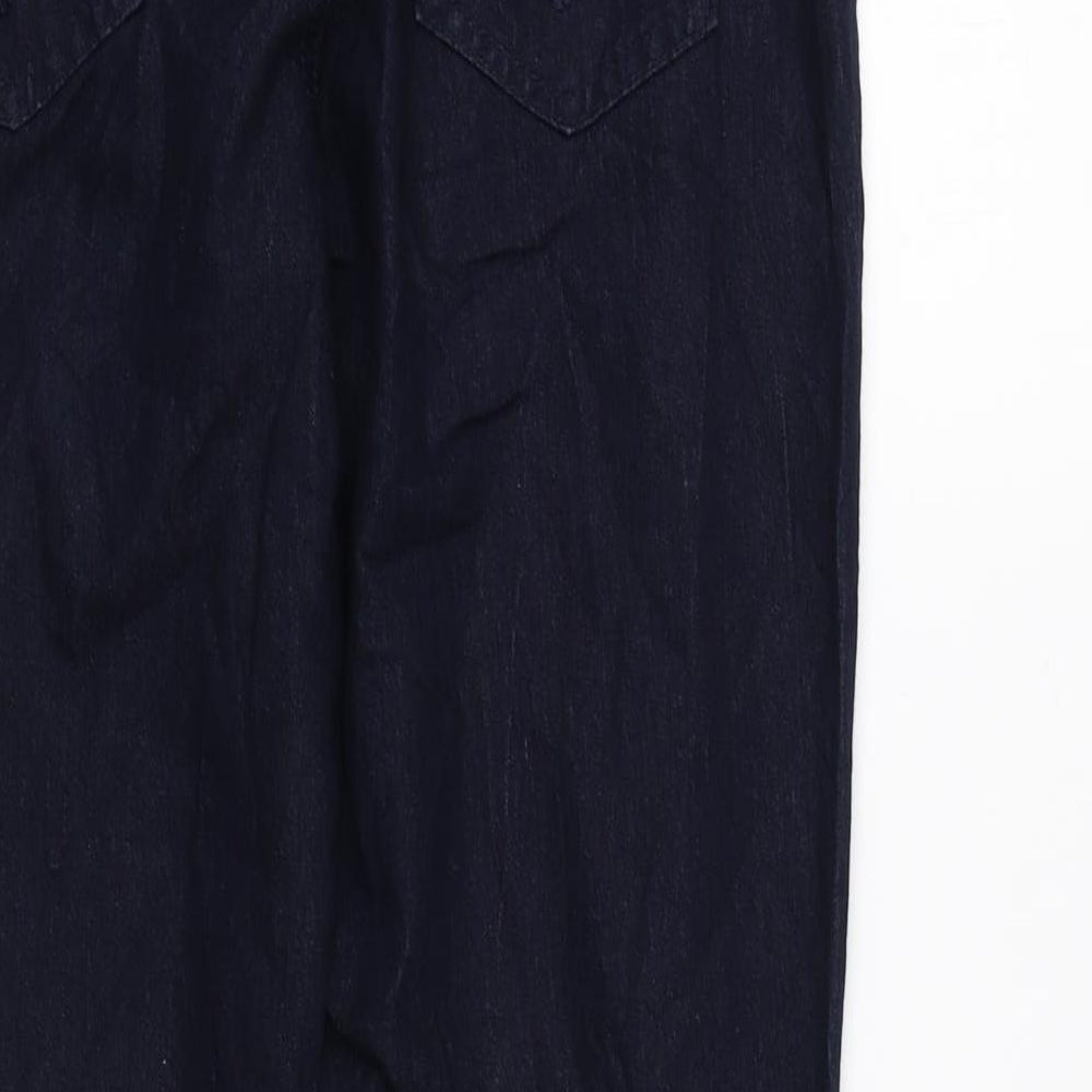 Denim & Co. Womens Blue Cotton Jegging Leggings Size 12 L28 in