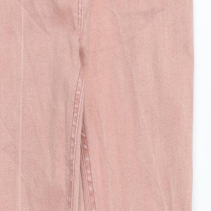TU Girls Pink Cotton Skinny Jeans Size 10 Years Regular Zip
