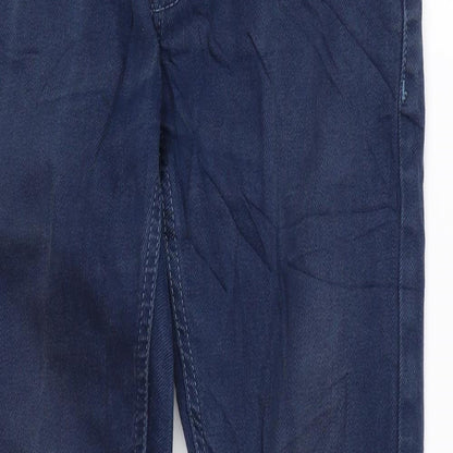 Topman Mens Blue Cotton Skinny Jeans Size 28 in L27 in Regular Zip