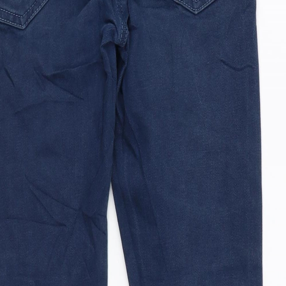 Topman Mens Blue Cotton Skinny Jeans Size 28 in L27 in Regular Zip