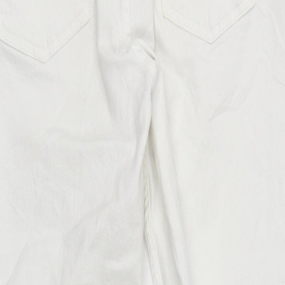 Womens UK Size 12 Marks and Spencer Regular Fit Skinny White Jeans