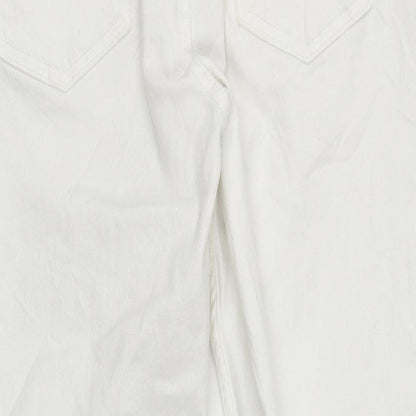 Womens UK Size 12 Marks and Spencer Regular Fit Skinny White Jeans
