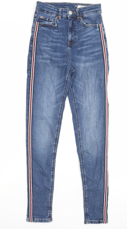 Womens UK Size 6 Marks and Spencer Regular Fit Skinny Blue Jeans