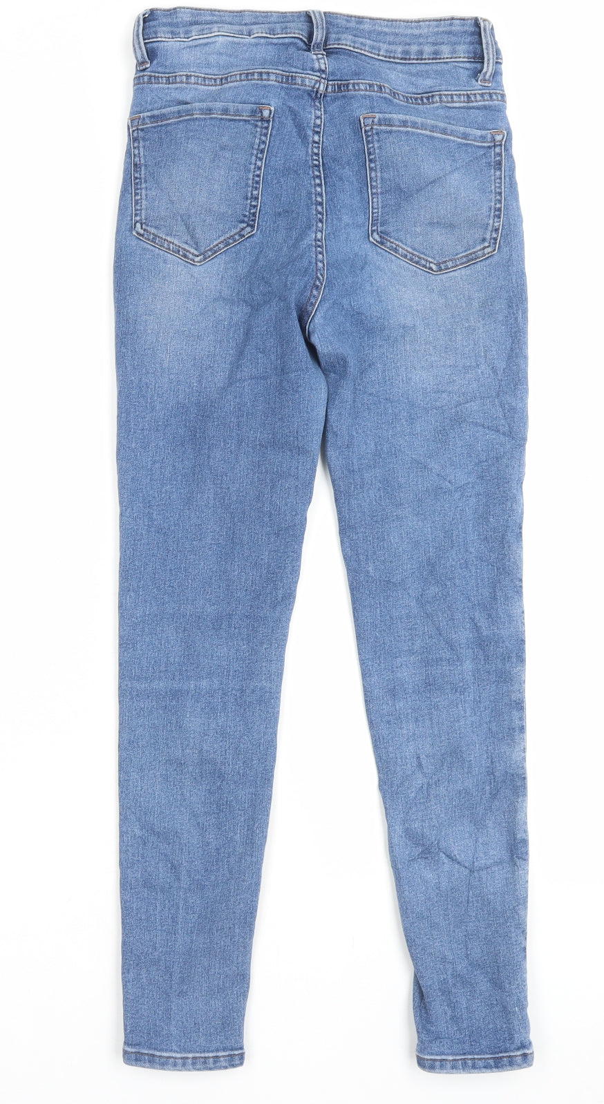 Womens UK Size 8 Marks and Spencer Regular Fit Skinny Blue Jeans