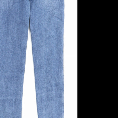 Womens UK Size 8 Marks and Spencer Regular Fit Skinny Blue Jeans