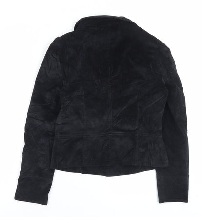 Xe Womens Black Jacket Blazer Size 12 Button