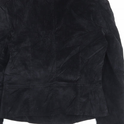Xe Womens Black Jacket Blazer Size 12 Button