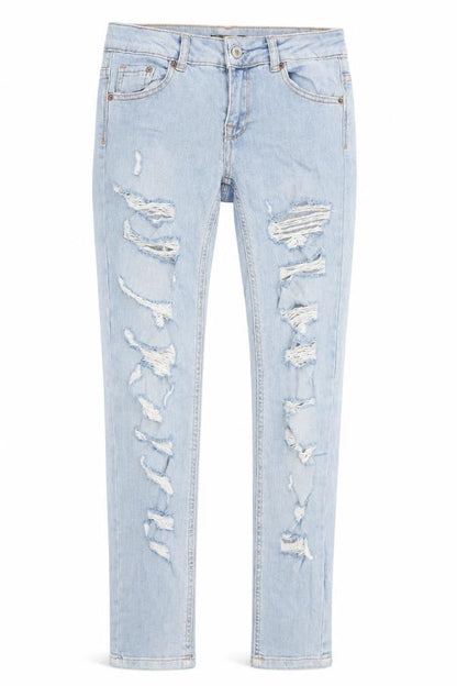 Womens UK Size 6 Pull&Bear Regular Fit Skinny Blue Jeans