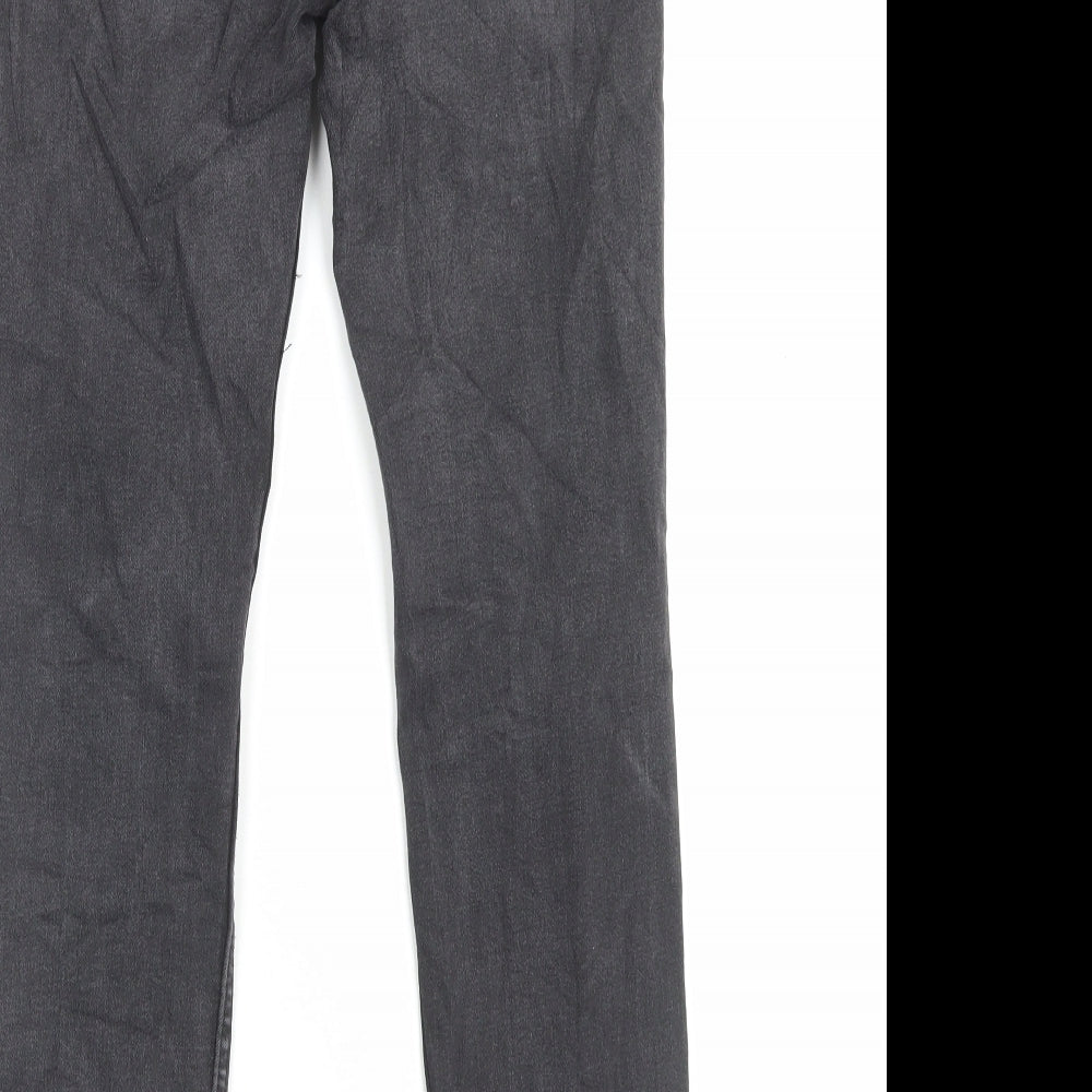 Bershka Womens Black Cotton Skinny Jeans Size 10 L27 in Regular Button