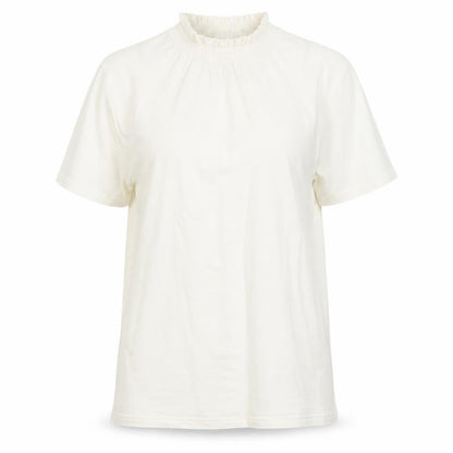Womens UK Size 10 Damart Ivory Basic T-Shirt