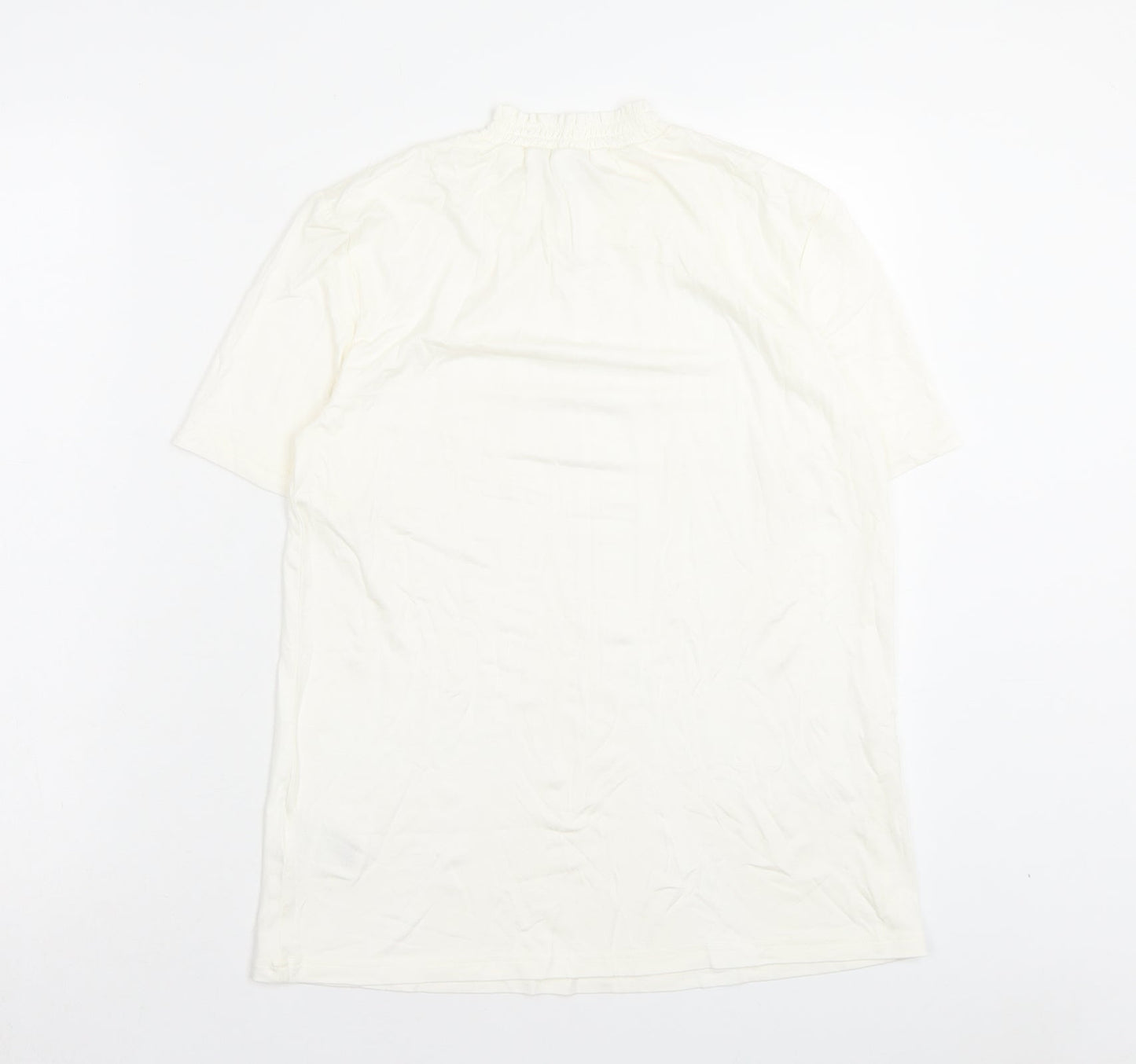 Damart Womens Ivory Viscose Basic T-Shirt Size 10 Halter