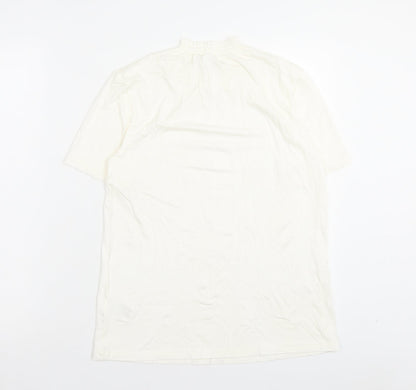 Damart Womens Ivory Viscose Basic T-Shirt Size 10 Halter