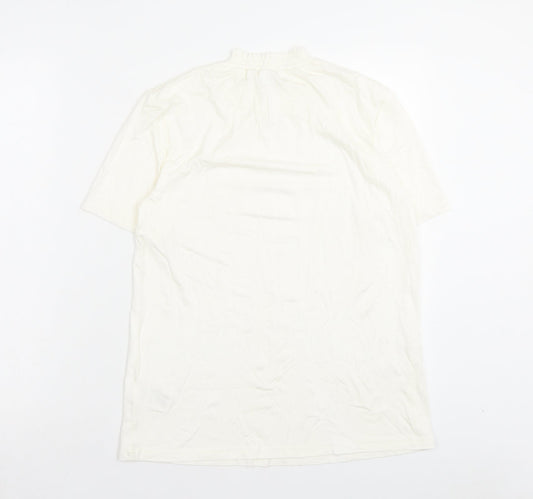 Damart Womens Ivory Viscose Basic T-Shirt Size 10 Halter